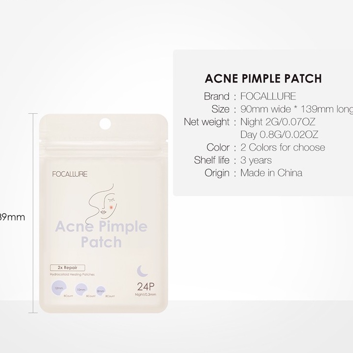 (READY &amp; ORI) Focallure Acne Pimple Day Night Stiker Jerawat FA186 FA 186 waterproof terbaru viral