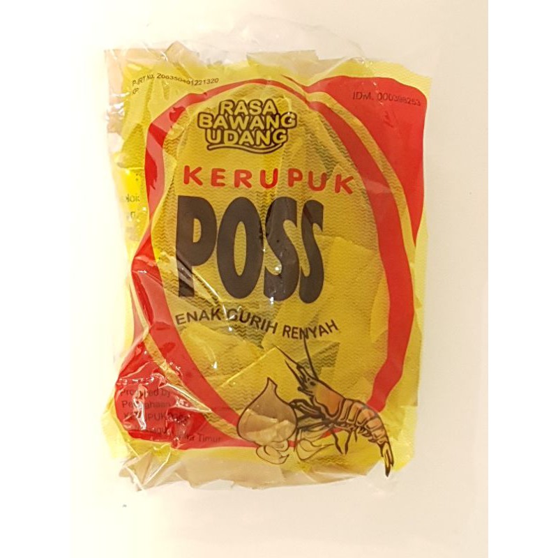 

Kerupuk Bawang Udang POSS isi 250 gr