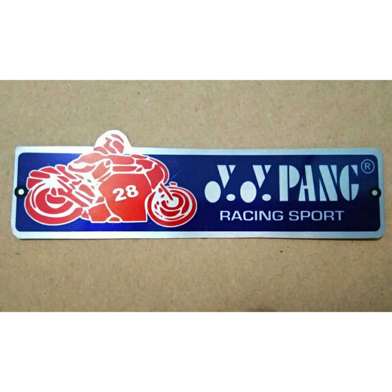 Emblem Merk YY Pang Knalpot Racing