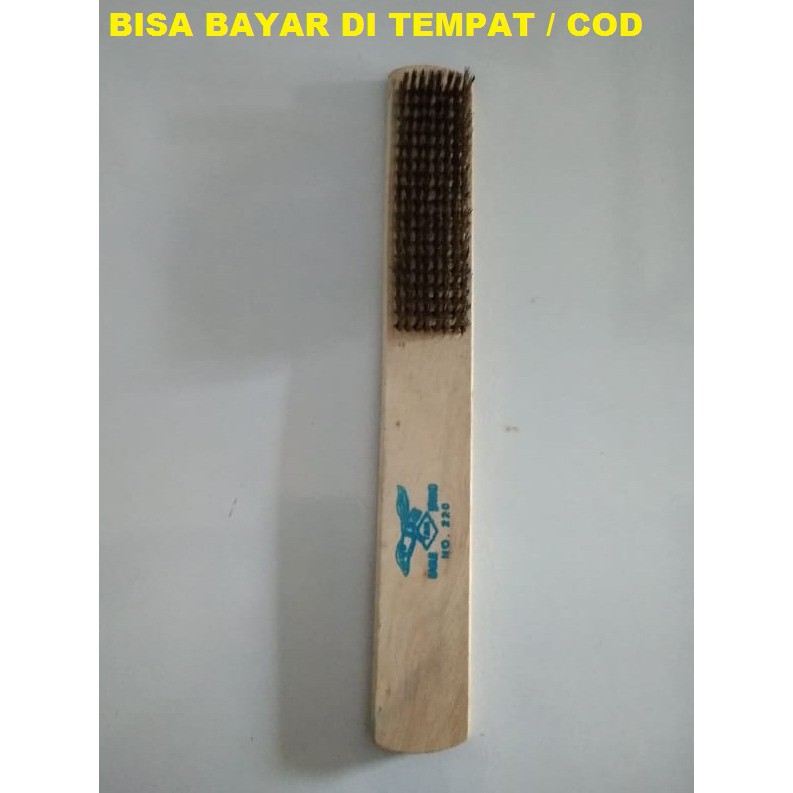 SIKAT KAWAT KECIL GAGANG KAYU / SIKAT KAWAT HALUS