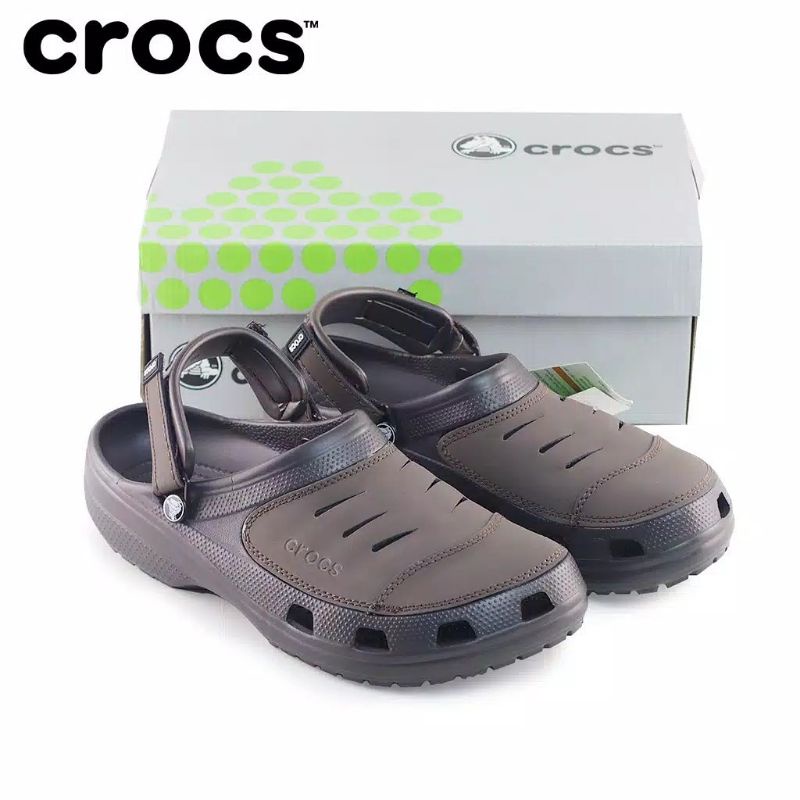 Crocs yukon men / sepatu crocs pria / yukon leather best seller