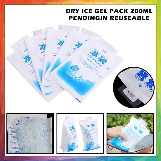 Ice Gel Pack 200ml Kantong Cooler Bag Pendingin Air Es Batu Cool Jelly