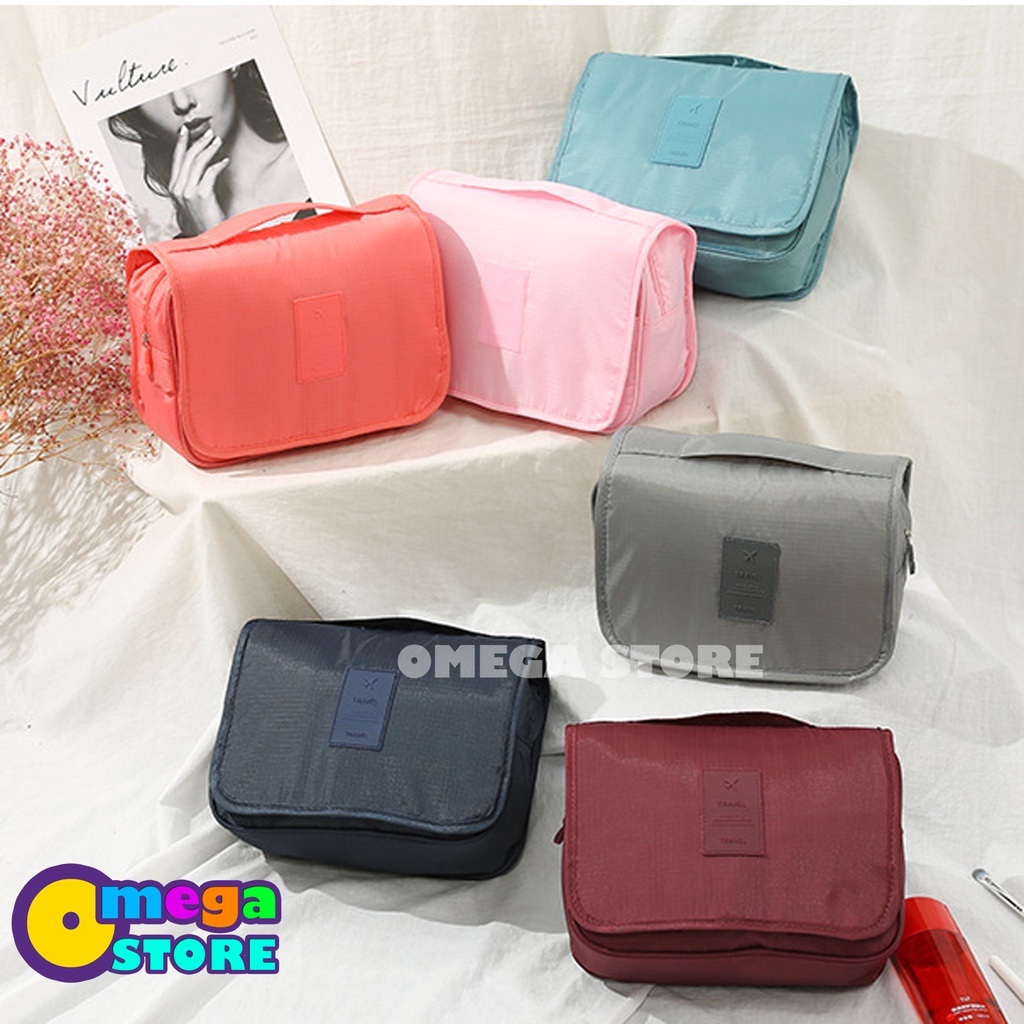 [O&amp;S] Tas Kosmetik Wanita Cosmetic And Toiletries Bag Travel Pouch Make Up Waterproof Tas Penyimpanan Travelling Serbaguna-OS228