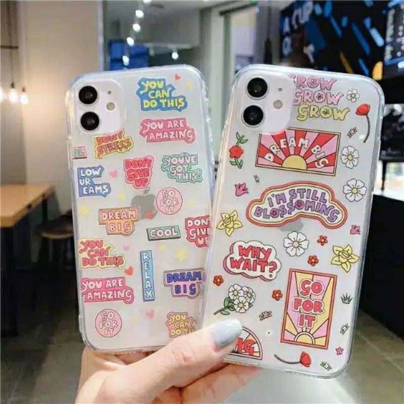 SOFT CASE CLEAR AESTHETIC QUOTES XIAOMI REDMI 4X REDMI NOTE 5A 6 6 PRO 7 7 PRO 8 8 PRO