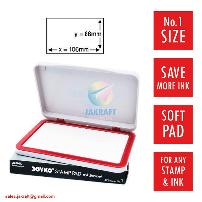 

Menyurat-Surat- Bak Bantal Stempel Stamp Pad No. 1 Joyko Kenko Pyramid Artline Trodat -Surat-