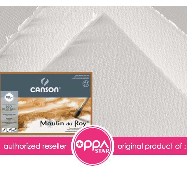 

Spesial Canson Moulin Du Roy 300G Rough #909 - Kertas Gambar Watercolor Sale!!!