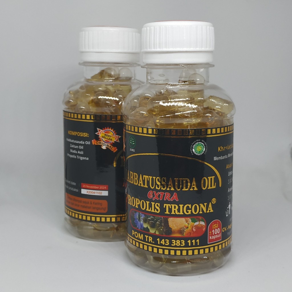 HABBATUSSAUDA OIL EXTRA PROPOLIS TRIGONA 100 KAPSUL POM TR