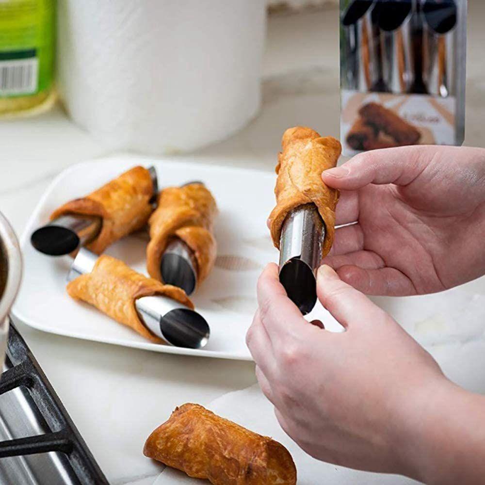 [Elegan] Cannoli Tabung 6pcs/set cream puff Dapur gadget danish pastry roll shell cream puff maker