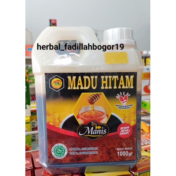 

Madu Hitam Manis 1 L Madu Herbal AMK Original Asli