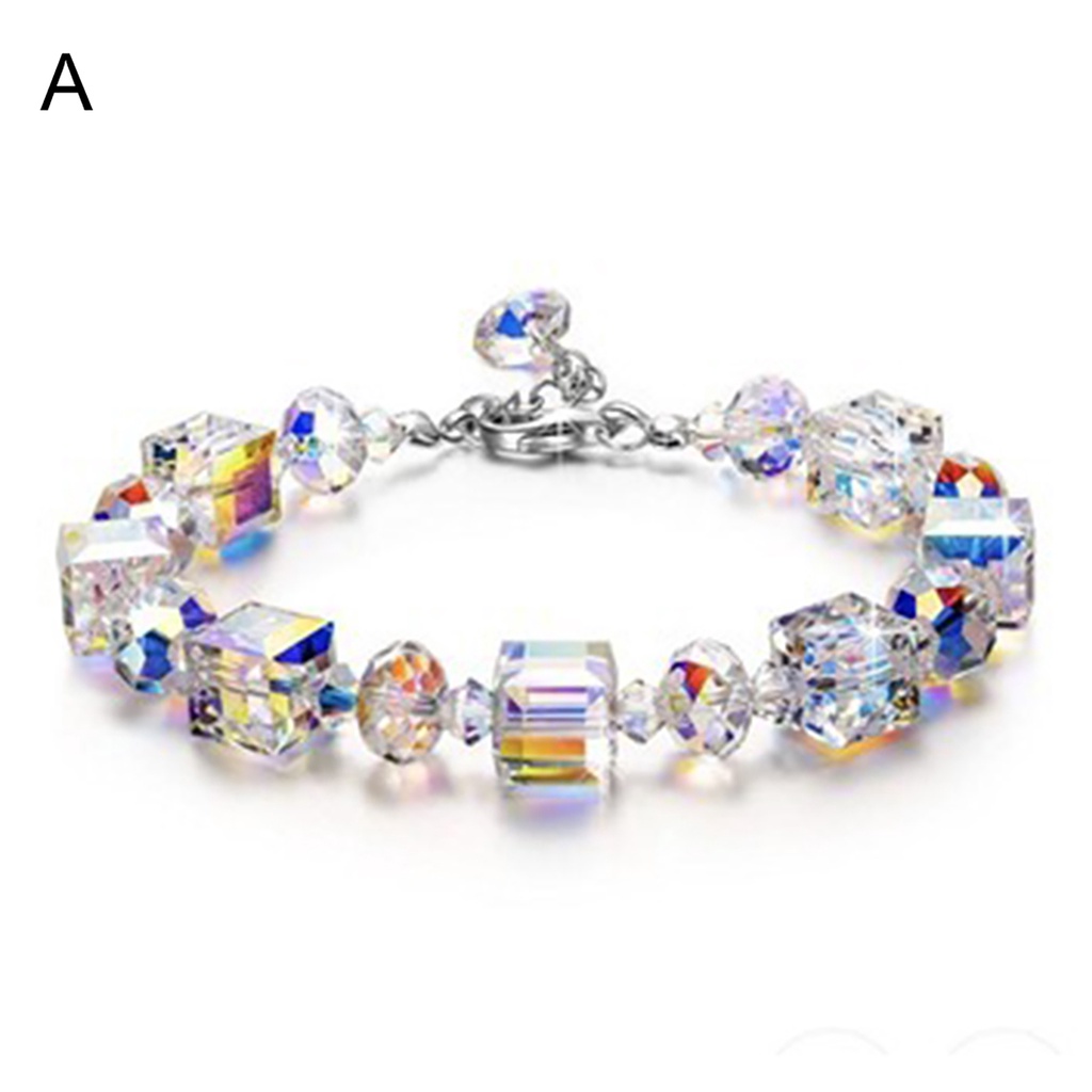 Hu Hu Hu Hu Hu Alat Bantu Pasang Kacamata♡ Gelang Rantai Kristal Buatan Untuk Anak Perempuan