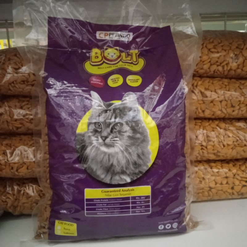 Bolt Cat Adult Tuna Repack 1kg(ikan) ~ Makanan Kucing Dewasa Bolt