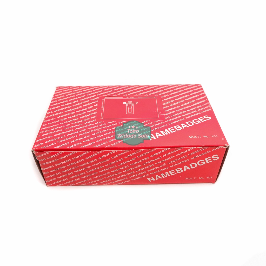 

Plastik Name Tag Multi ID Card Case Namebadges - 1 Box Isi 50 Buah