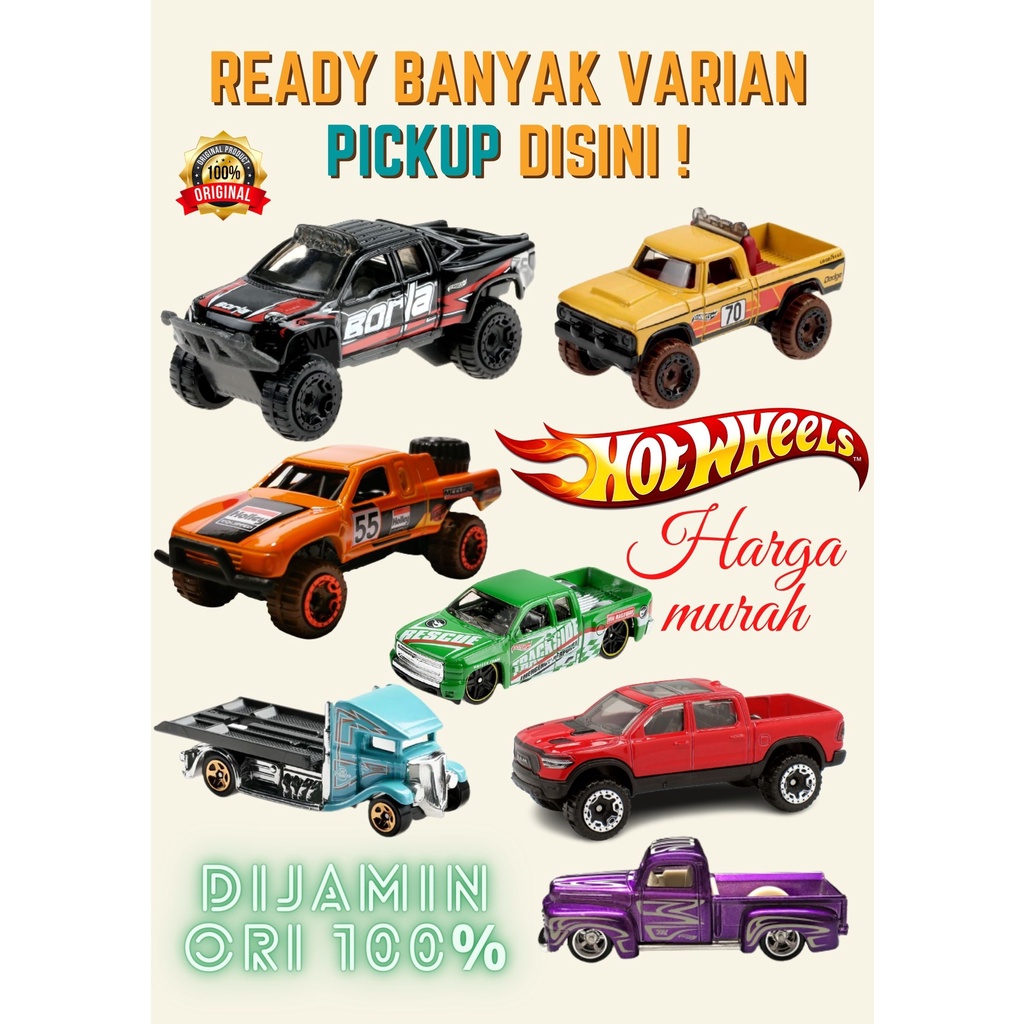 Hot Wheels Real Car Pick Up Series BEBAS Pilih Varian Seri PICKUP Original