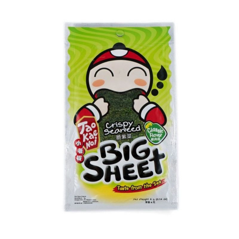 Tao Kae Noi Crispy Seaweed Big Sheet 3.2 gr/Snack Rumput Laut