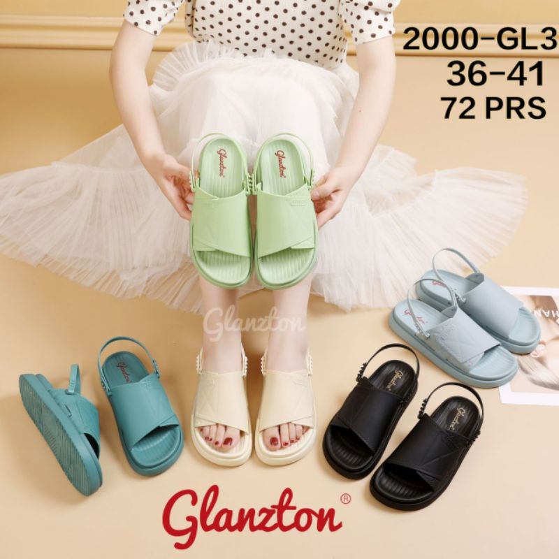 sandal sepatu glanzton 2000-GL3selop fashion sandal gunung jelly wanita