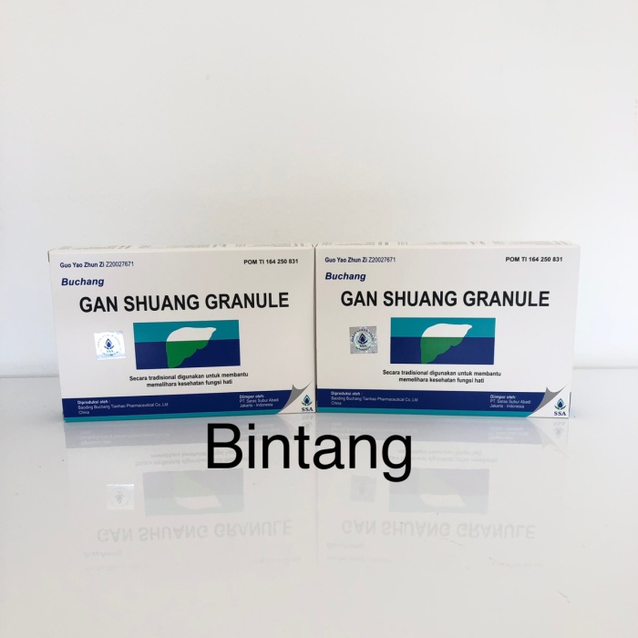Buchang Gan shuang granule obat hepatitis
