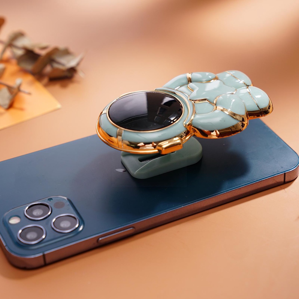 Bracket Dudukan Handphone Universal Model Lipat Bahan Plastik Bentuk Astronot 6D