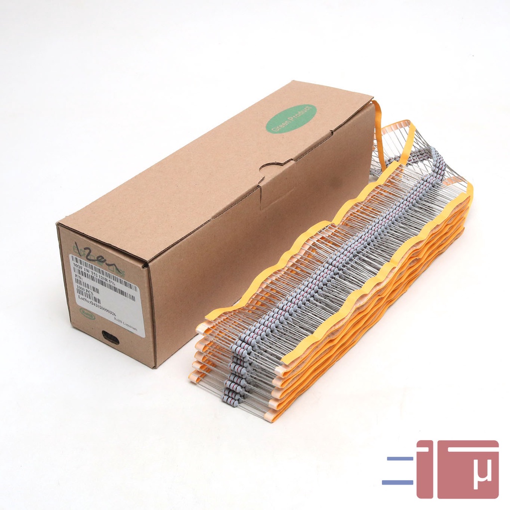 x10 Resistor 120R 120 Ohm 1W Metal Oxide 5% Taiwan Kaki Tembaga