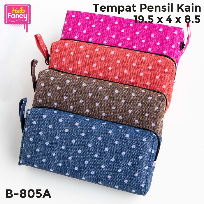 

Diskon Tempat Pensil Alat Tulis Kain / Kotak Pensil / Pencil Case B-805A Diskon