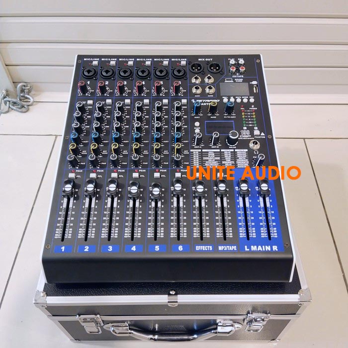 Mixer Audio Zetapro Phantom 6 Original Phantom 6 Channel + Hardcase Original