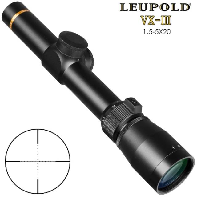 Telescope Teleskop Riflescope Buntung Leupold VX III 1.5-5x20 Mildot Leupold VX-III 1,5-5x20