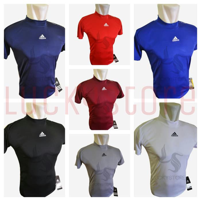 Baselayer Shortsleeve Adidas Lengan Pendek Gym Baju Olahraga