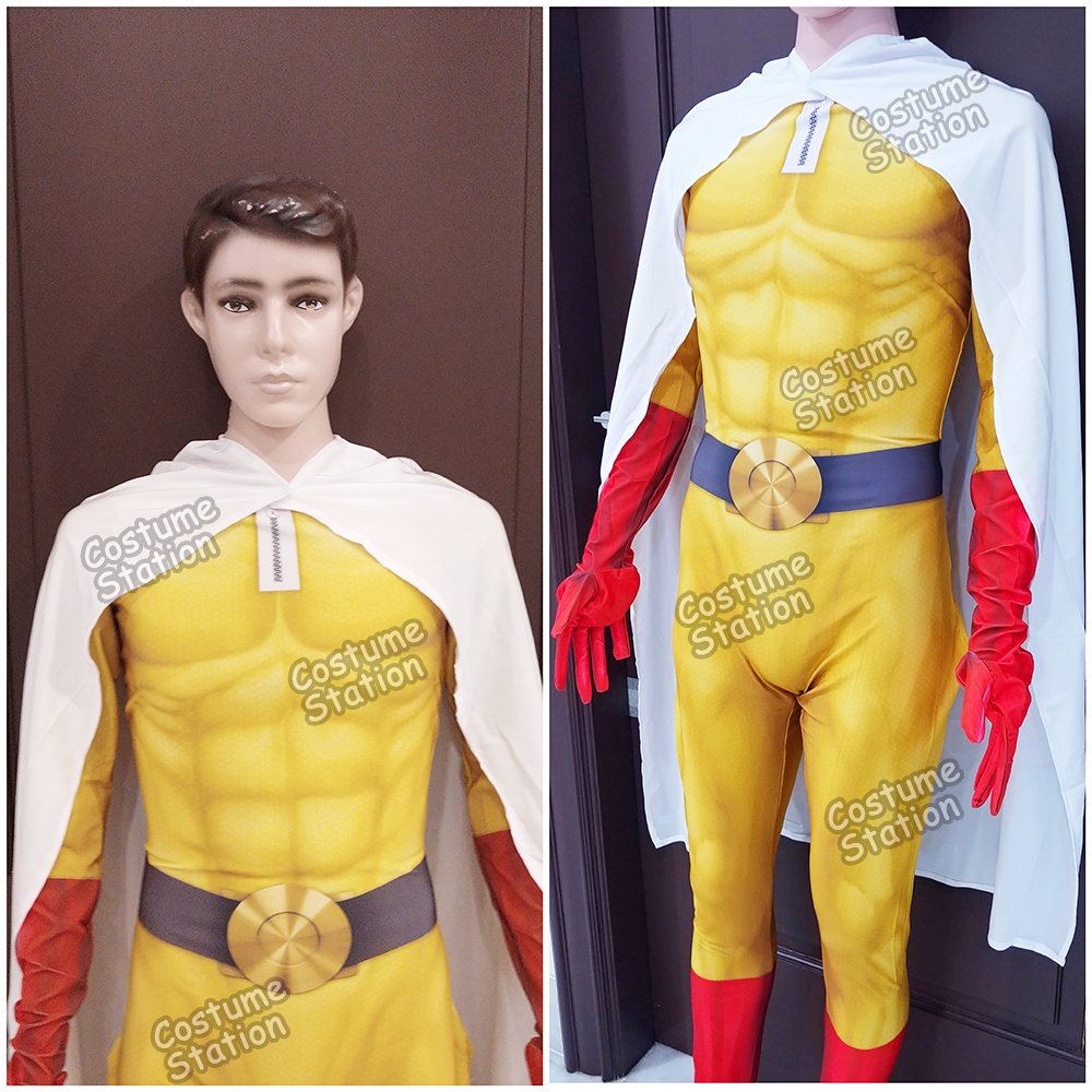 Kostum One Punch Man / Costume Anime Superhero dewasa pria