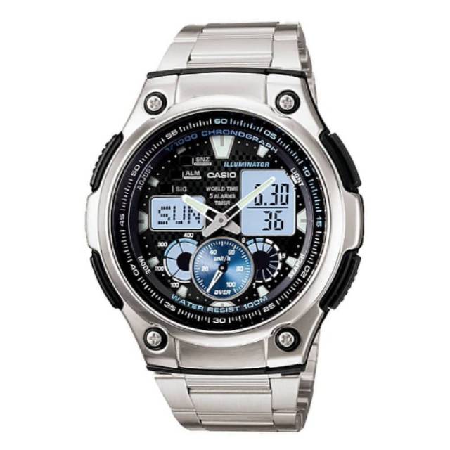 Jam Tangan Pria Casio AQ-190WD-1AVDF Original