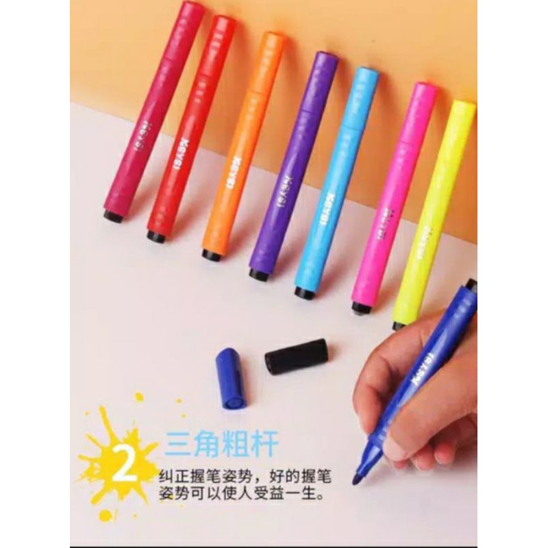 Washable wipe clean marker - spidol bisa dicuci - non toxic marker