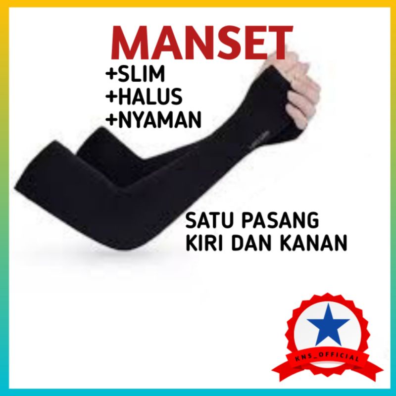 MANSET TANGAN HANDSOCK POLOS DEKER SARUNG LENGAN JERSEY PRIA WANITA