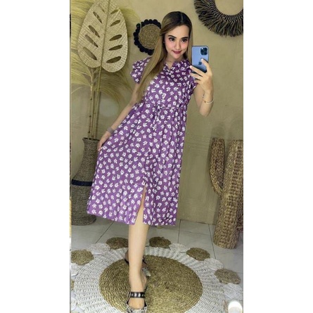 Daster Terbaru / Daster Andin motif bunga Kekinian / daster Viral / Busui / Rayon Premium / Asli Pek