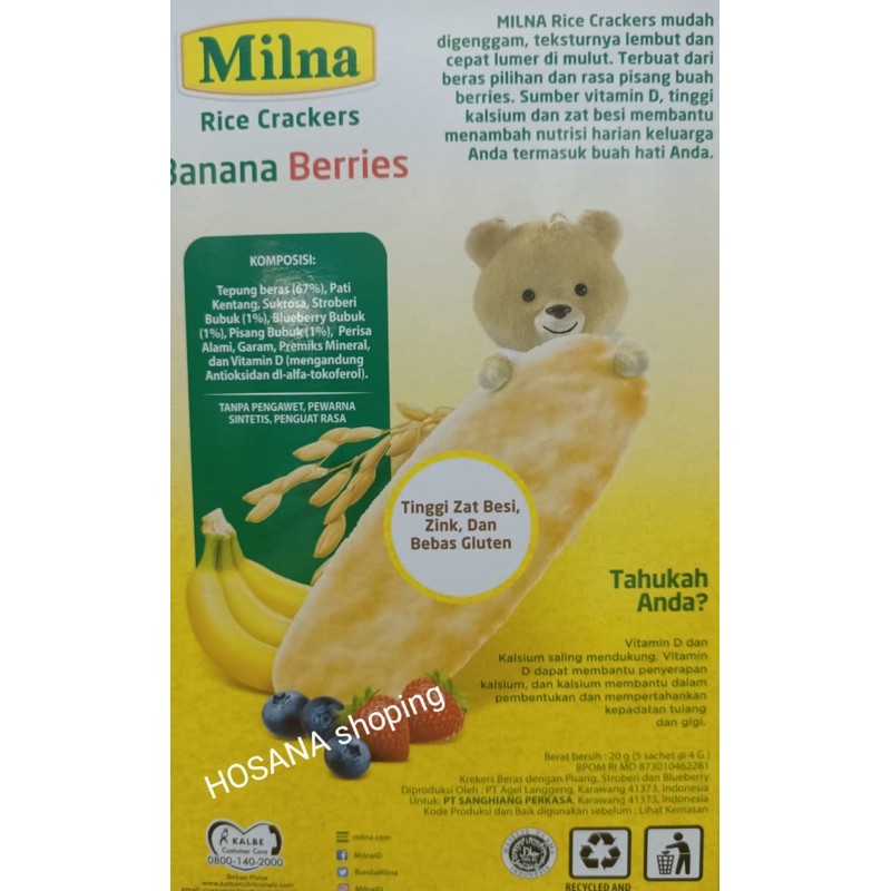 Milna Rice Crackers 20gr