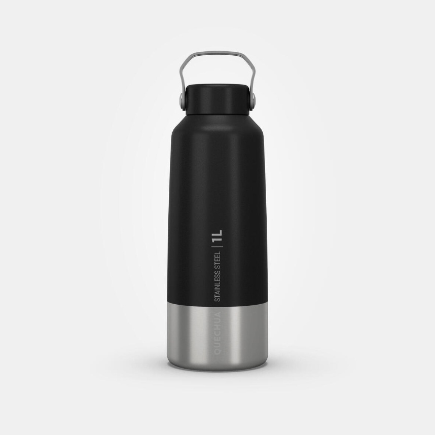 QUECHUA MH100 Botol Termos 1L Stainless Steel Tahan Karat