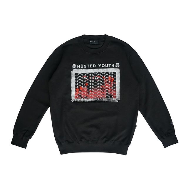HUSTED CAGE CREWNECK