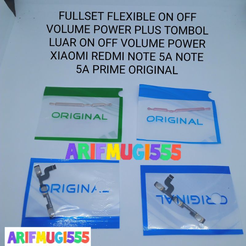 Flexible Flexible Power On Off Volume Plus Tombol Luar On Off Volume Xiaomi Redmi Note 5a Note 5a Prime Original