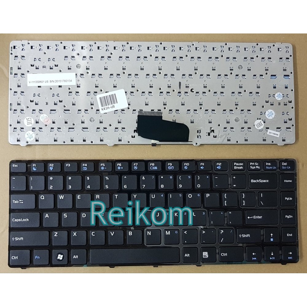 Keyboard Laptop Notebook Zyrex Cruiser 4820 W243hu WT4820 Tongfang K41h K46h hitam