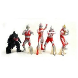 

Unik Ultraman jack Ace Gaia Mebius Monster Figure Set Berkualitas