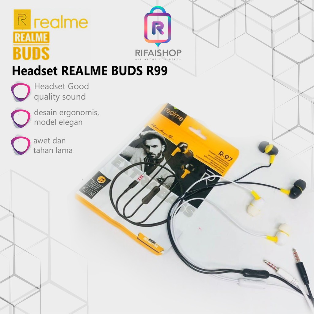 Headset/Handsfree REALME R97 Music Earphone Feel The Real Bass