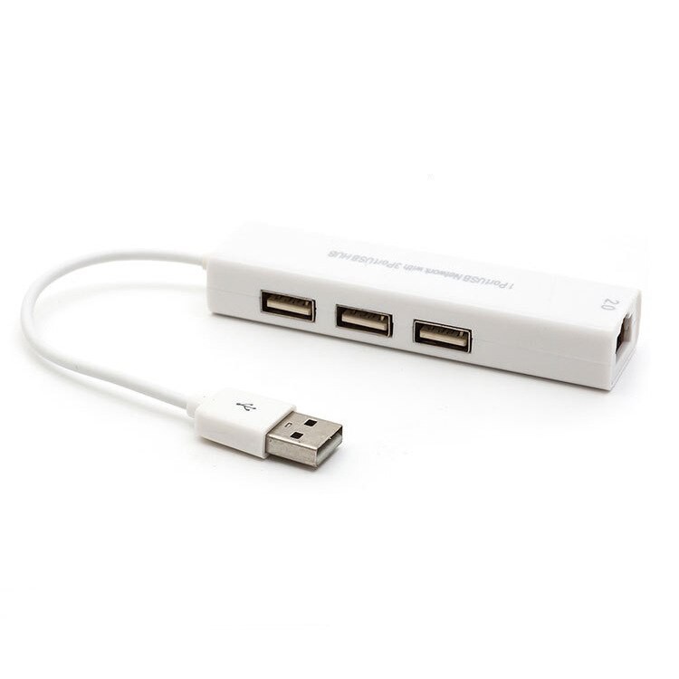 USB HUB 2.0 3 PORT + LAN