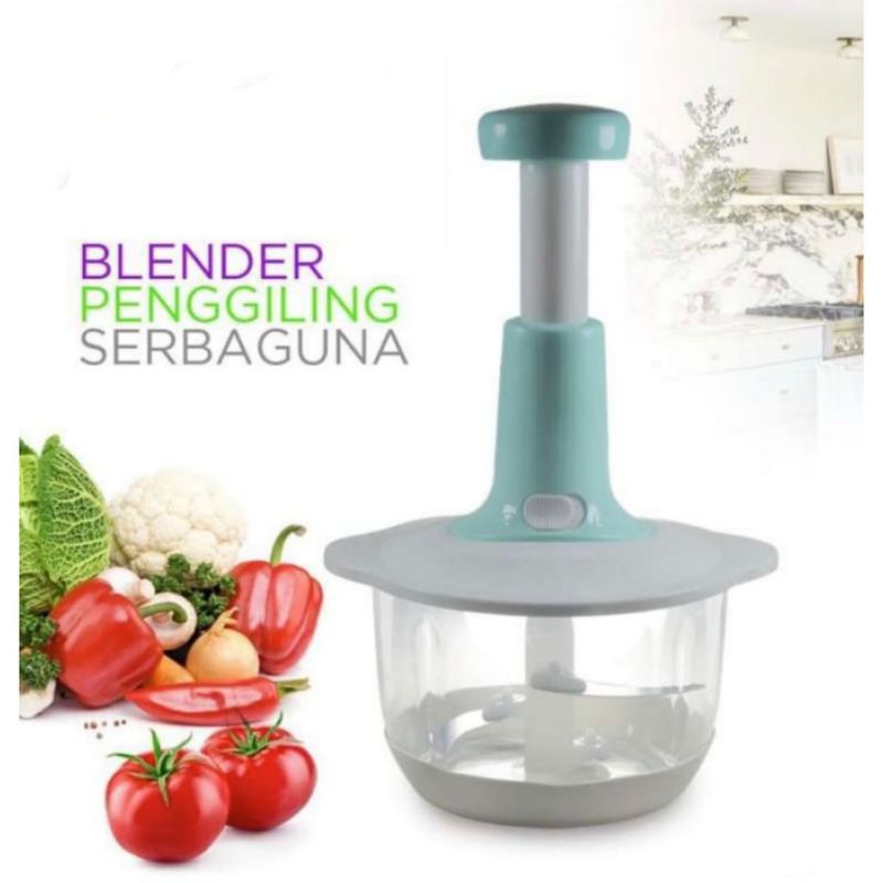 Chopper Blender Tekan Besar 2 Liter 3 in 1 Multifungsi Penggiling Pencacah Daging Buah