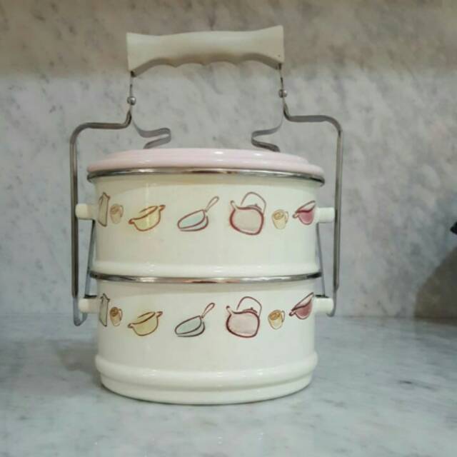 Chefina food carrier 2/16cm. Rantang 2 susun