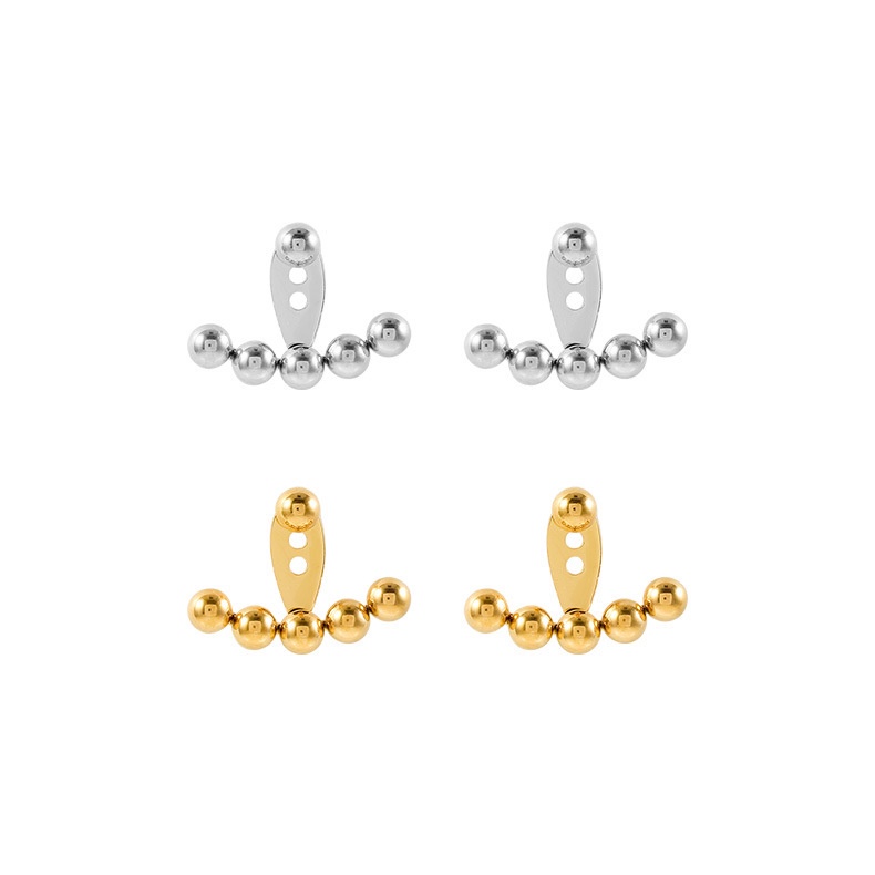 Anting Manik-Manik Bulat adjustable Bahan titanium steel