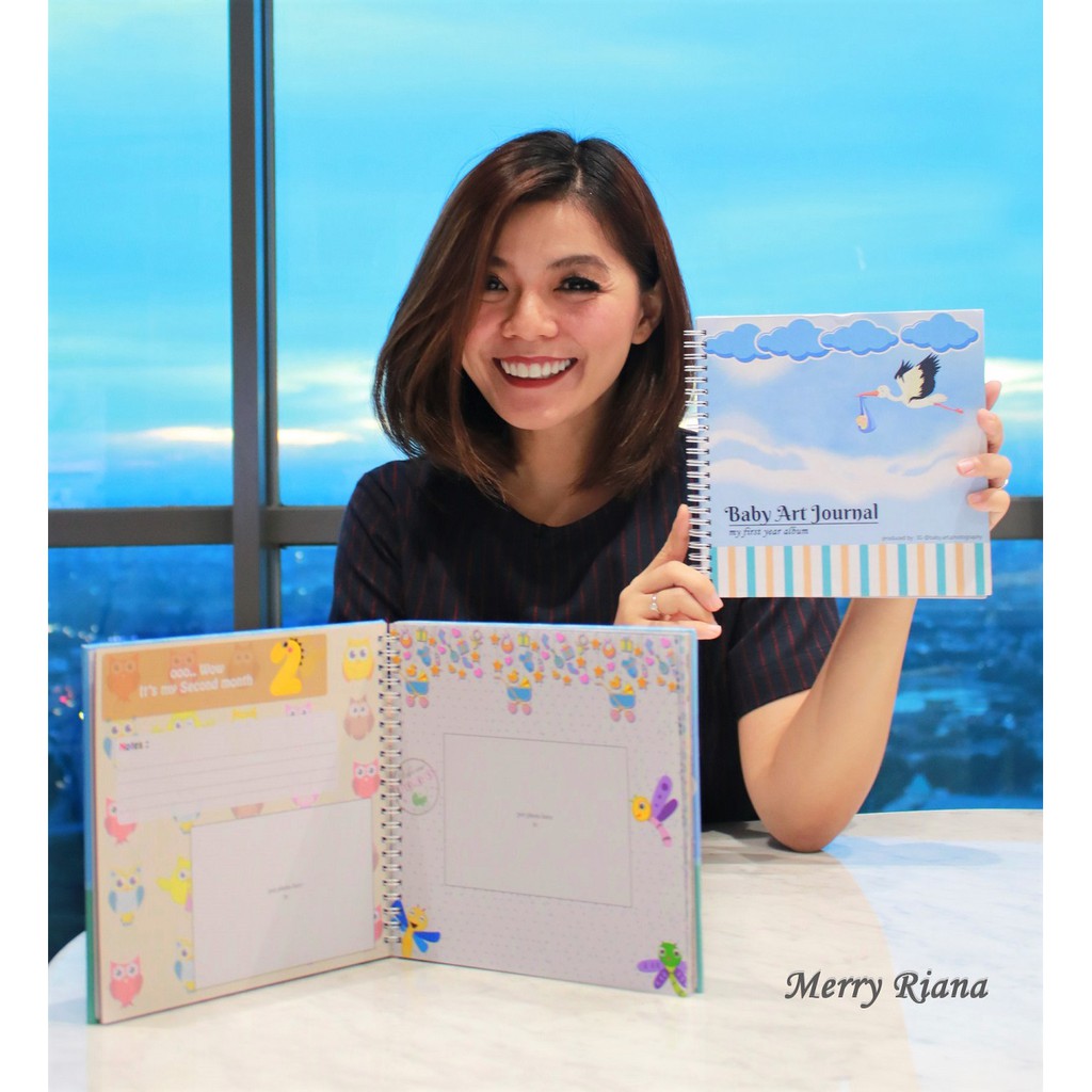 

JOURNAL BABY Book FIRST Year - 34 halaman ALBUM FOTO Bayi - Monthly Diary Note NEWBORN > Soft cove