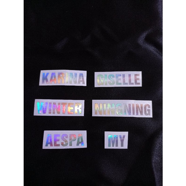 

AESPA - Sticker Hologram Nama Member