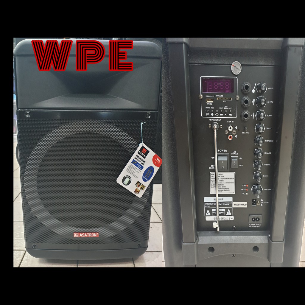 Speaker Portable ASATRON HOLLYWOOD 15 INCH