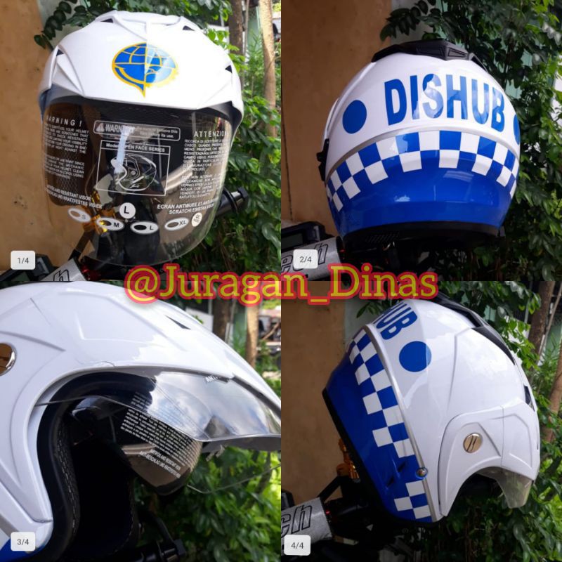 HELM DISHUB LLAJ PATWAL DOBEL VISOR