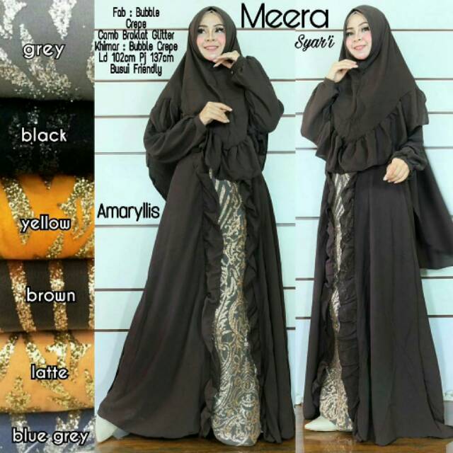 Meera dress Gamis Muslimah Syari set