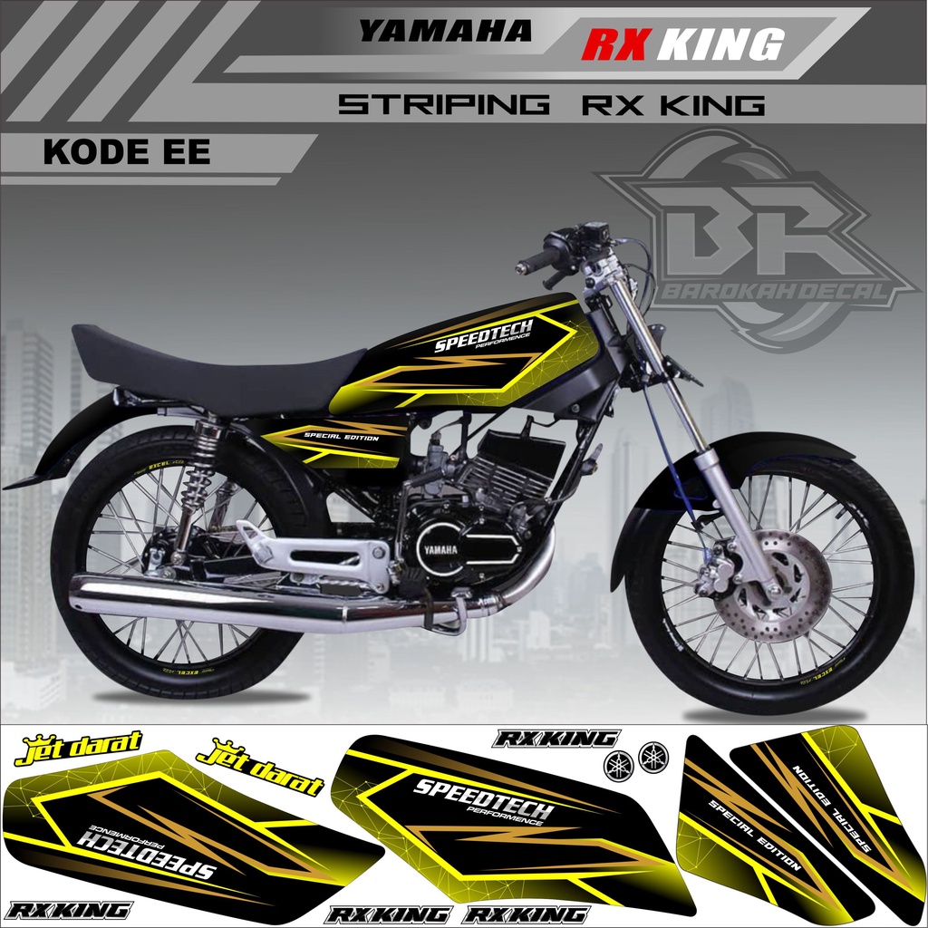 Sticker Rx King Variasi Stiker Lis Striping Rx King Kode EE