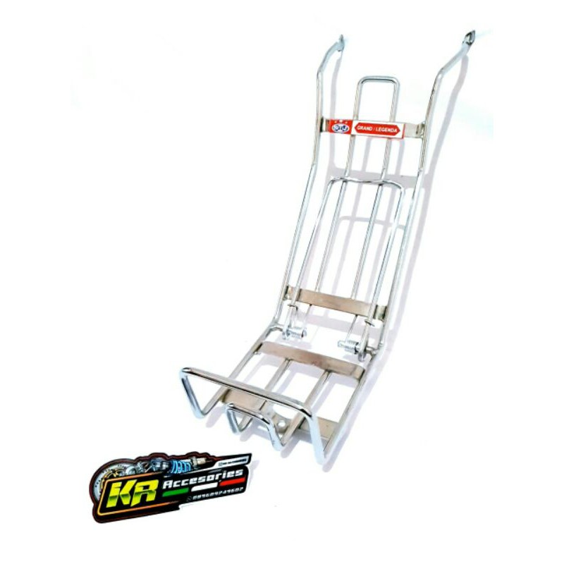 Rak Jepit Tengah Grand Astrea Besi Krom Tebal