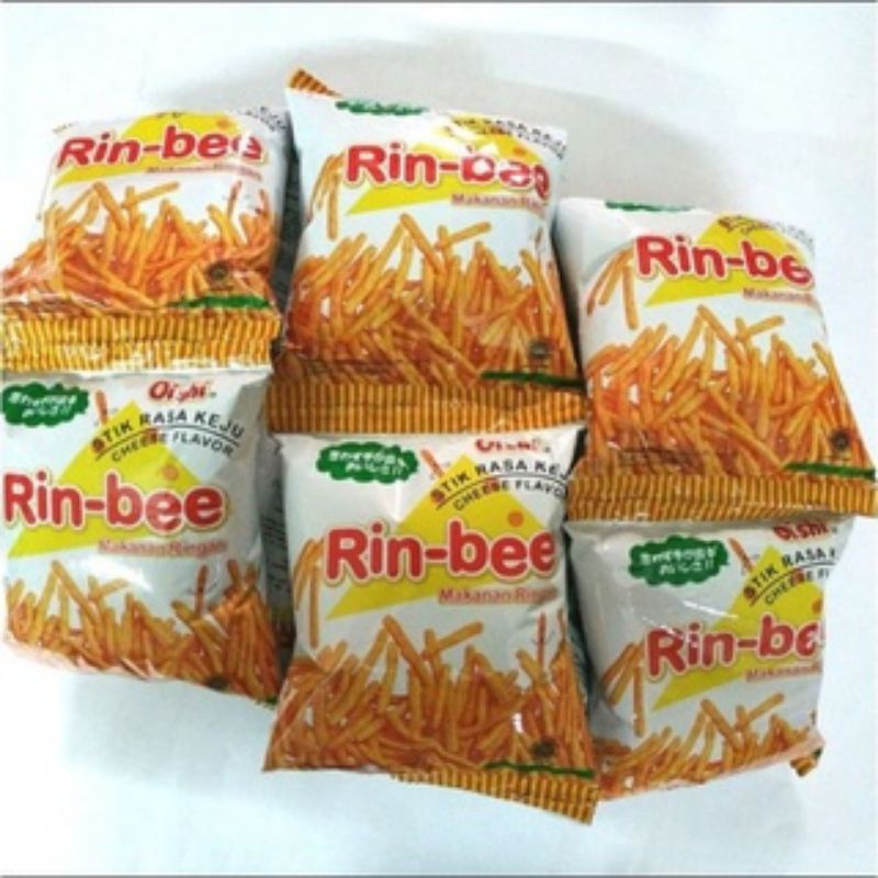 Oishi Rin Bee Renceng/Ciki Chiki RinBee pack isi 10 pcs